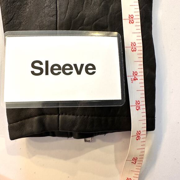 BlankNYC 100% Lambskin Double Down Black Leather Moto Jacket Size Large NWT - Picture 14 of 15